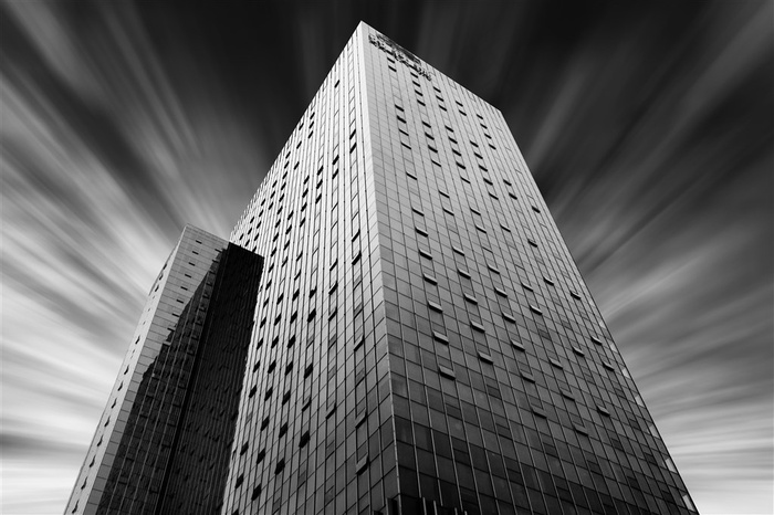 黑白明度的建筑