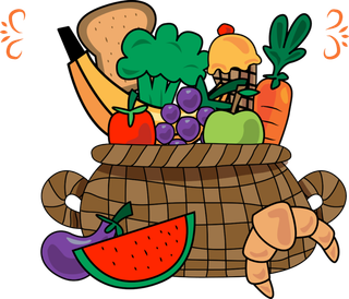 蔬菜篮子卡通