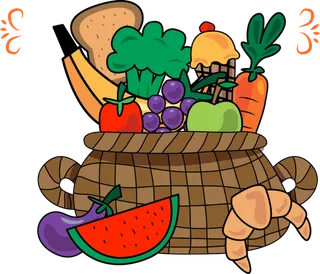 蔬菜篮子卡通