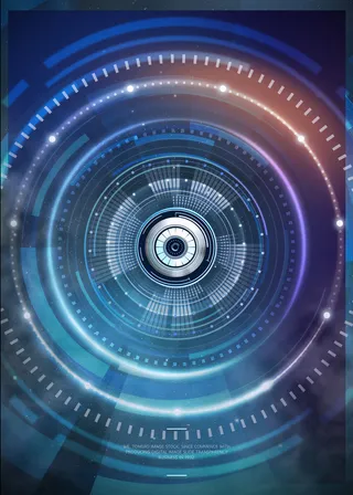 末来圆形科技海报