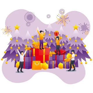 扁平化人物场景办公互联网等距ai矢量设计网页海报UI素材插画