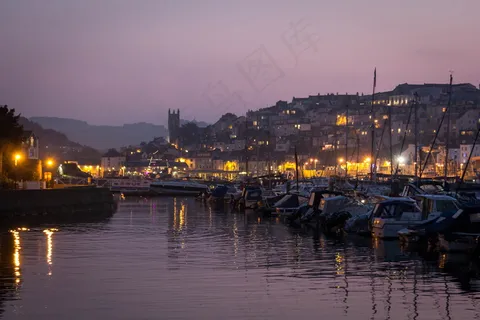 城市海港夜景图片 城市海港夜景图片