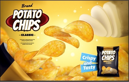 设计广告饼干土豆