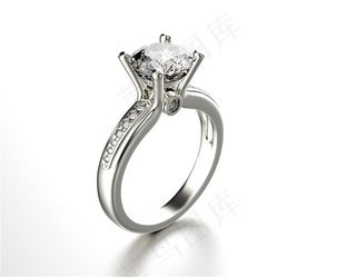 漂亮的钻石戒指高清图片素材