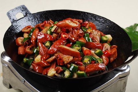 干锅美食焖锅湘菜麻辣香辣纸锅干锅肥肠 