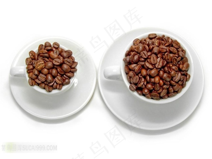 杯子装满咖啡豆素材