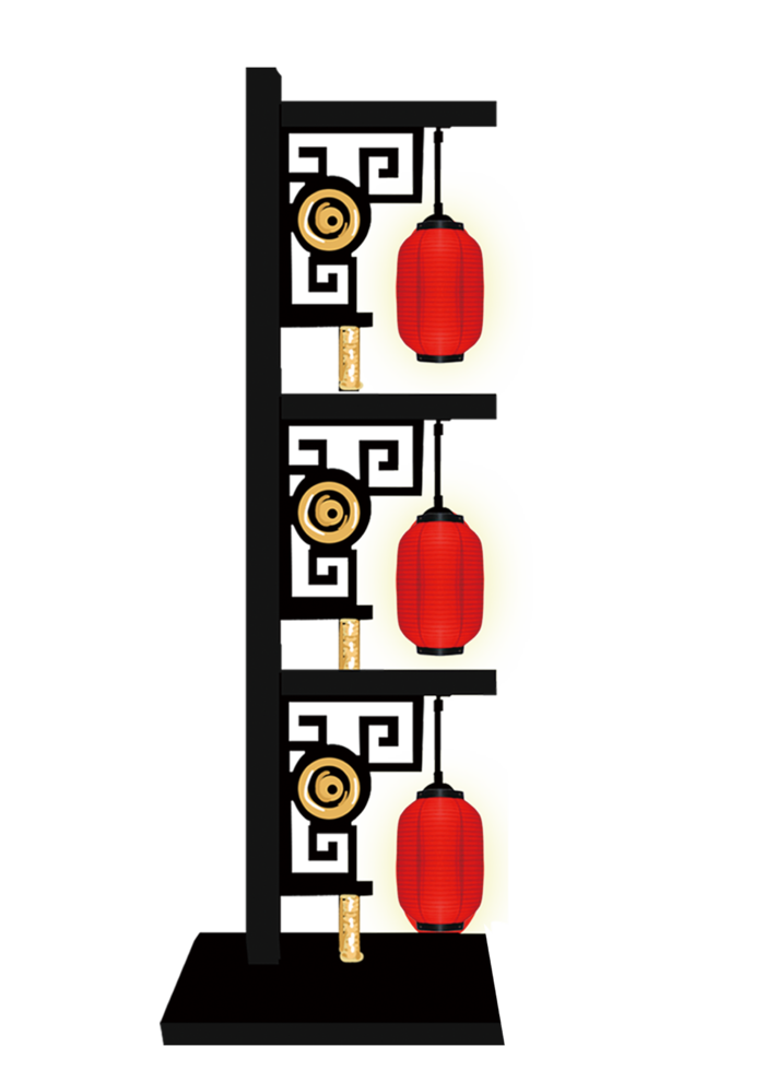 卡通手绘灯笼中秋节元宵节花灯新年海报元素PNG免扣PS素材