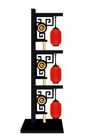 卡通手绘灯笼中秋节元宵节花灯新年海报元素PNG免扣PS素材