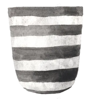 水彩插画-花盆7