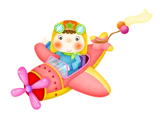 飞机卡通飞行
