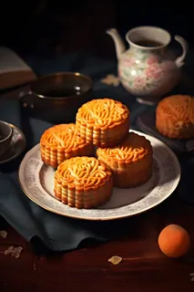 复古月饼摄影美食