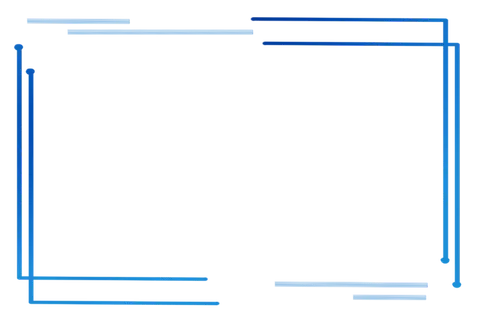 蓝色简约科技感线条边框
