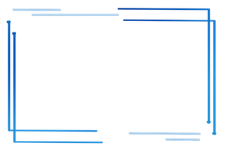 蓝色简约科技感线条边框