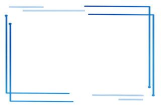 蓝色简约科技感线条边框