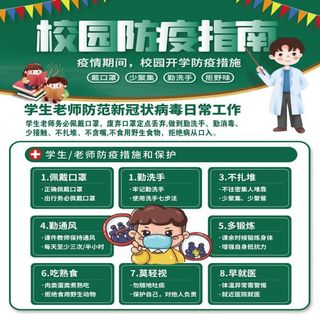 学校防疫展板