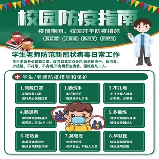学校防疫展板