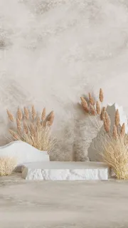 小清新c4d场景电商展台合层背景