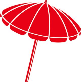 矢量免抠遮阳伞