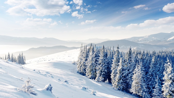 高清唯美雪山雪景风景