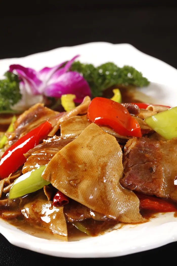 腊肉焖千张 (2)