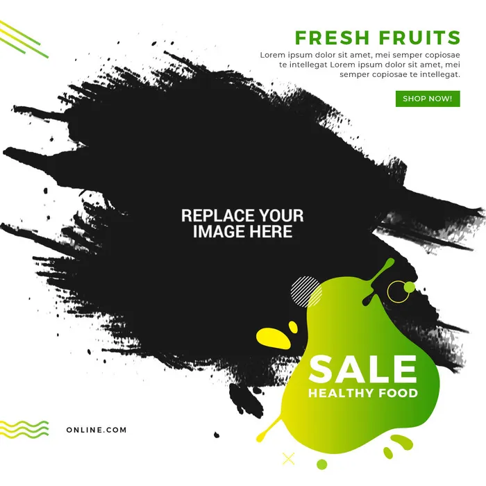 广告销售黑绿横幅素材psd模版下载