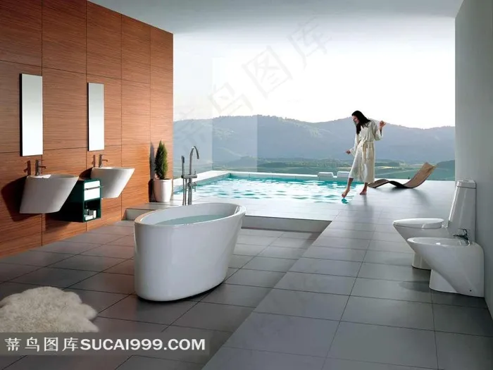 华丽现代浴室设计