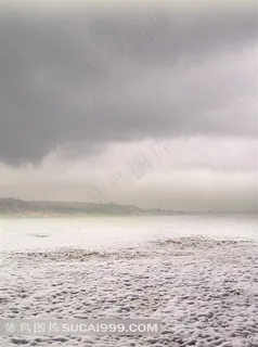 高清沙滩天空风景图片下载