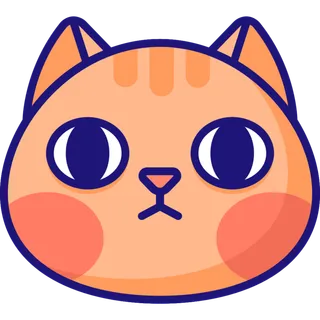 小猫简笔画图标 小猫简笔画图标