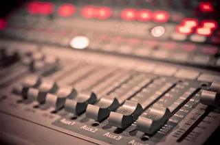 播音室特写素材图片