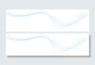 蓝色免扣素材线条