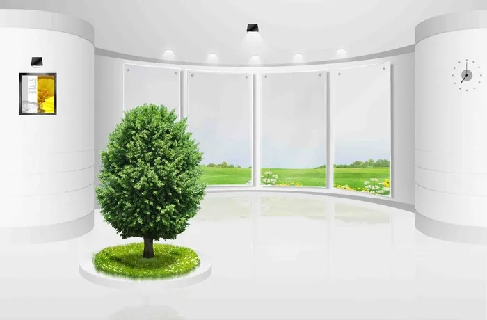 3D立体空间展示背景psd模版下载
