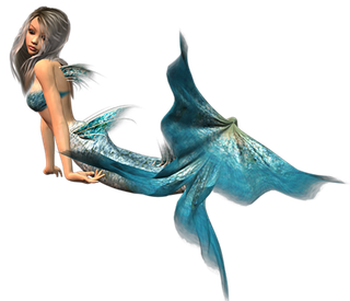 05 (14)免抠 设计 元素 二次元 3d 美人鱼