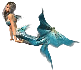 05 (14)免抠 设计 元素 二次元 3d 美人鱼