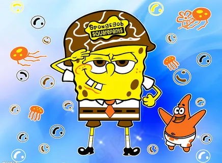 海绵宝宝畅游海底世界图片