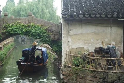 江苏苏州周庄的小桥人家 江苏苏州周庄的小桥人家