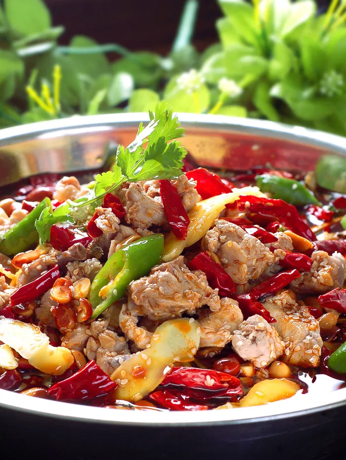 干锅美食焖锅湘菜麻辣香辣纸锅热干锅兔