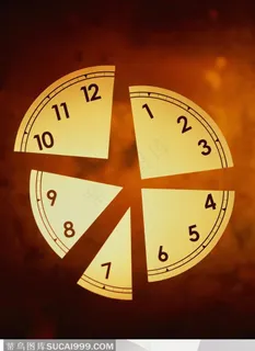 破碎的时钟钟表