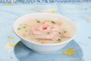 明虾瘦肉海参粥 12元