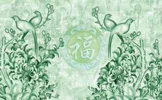 雕塑玉雕背景风景