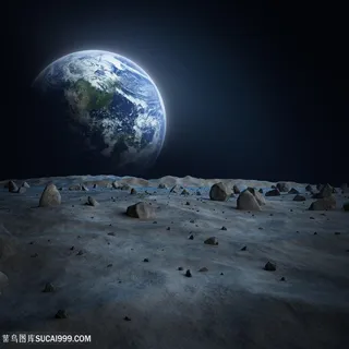 唯美的黑夜月亮景色高清图