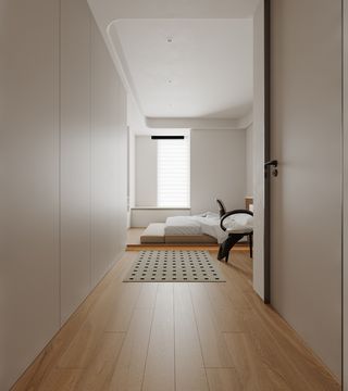 简约卧室过道 卧室木地板