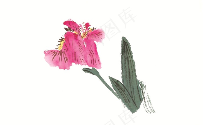 国画瓜果蔬菜鱼虾蟹设计美图素材
