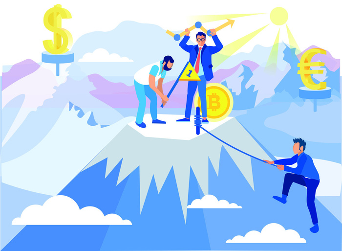 扁平化人物场景办公互联网等距ai矢量设计网页海报UI素材插画