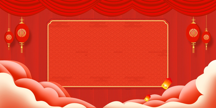 2022虎年新年春节卡通模板喜庆节日背景psd模版下载