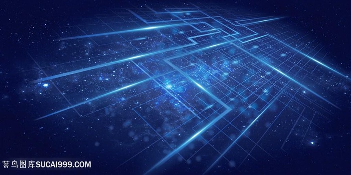 蓝色科技线条背景