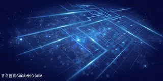 蓝色科技线条背景