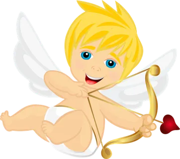 丘比特素材卡通简笔人物