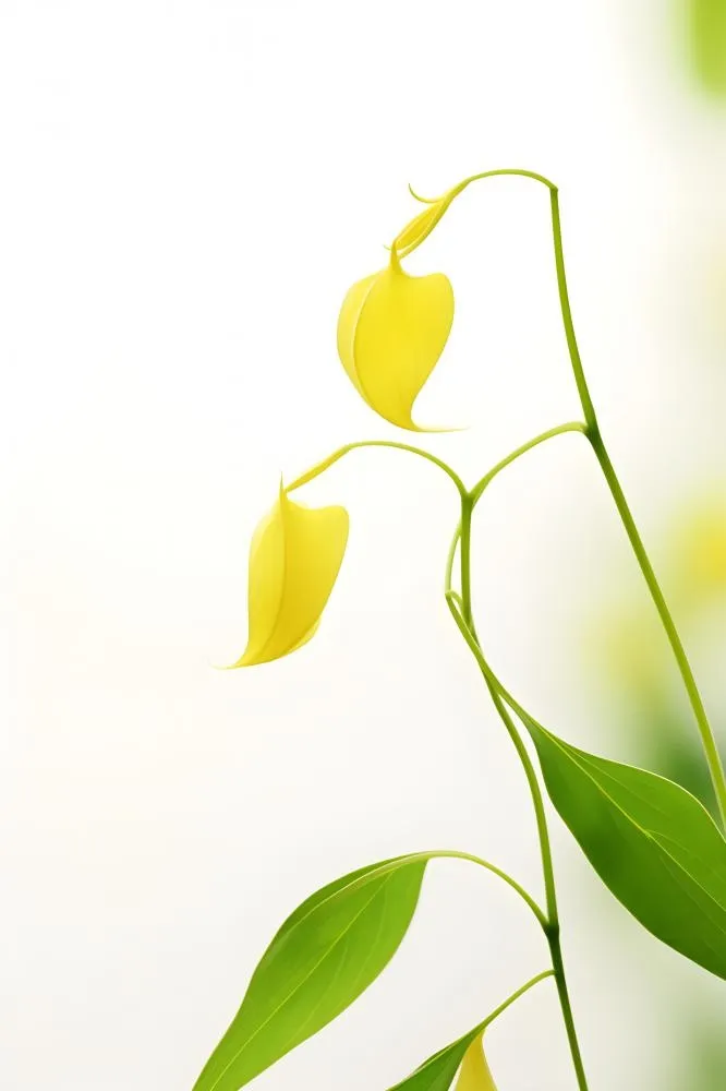 花朵黄色简约背景(2400x3600)