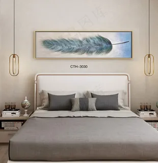 大气时尚家居室内装饰场景卧室床头画背景图背景效果图 大气时尚家居室内装饰场景卧室床头画背景图背景效果图