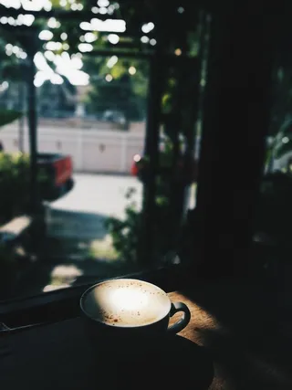 黑色美味咖啡摄影素材